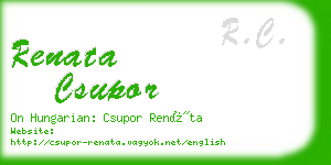 renata csupor business card